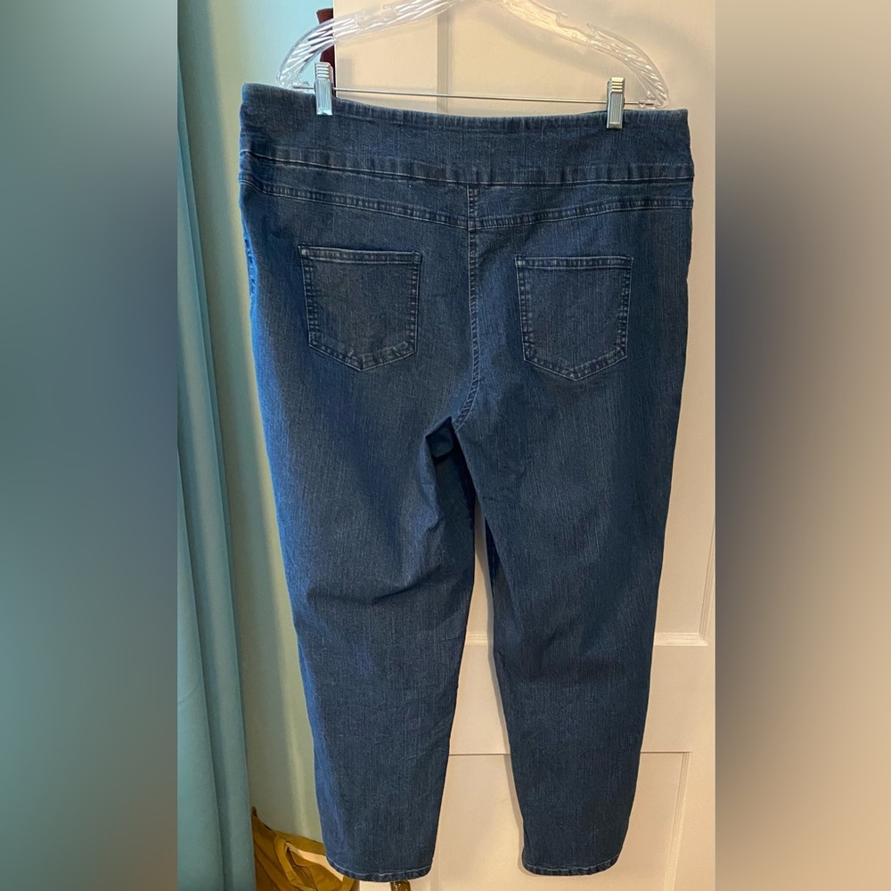 Ruby Rd. Blue Ankle Jeans - Picture 2 of 3